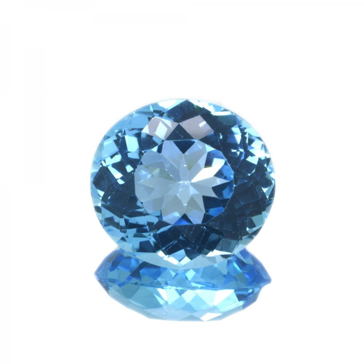 19,34 ct Topaze Bleu Taille Ovale