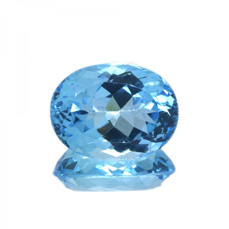 22,08 ct  Topacio Azul Talla Oval