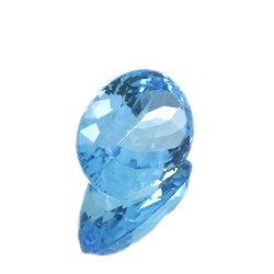 22,08 ct  Topacio Azul Talla Oval