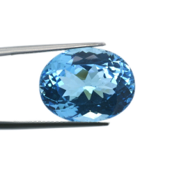 22,79 ct  Topacio Azul Talla Oval