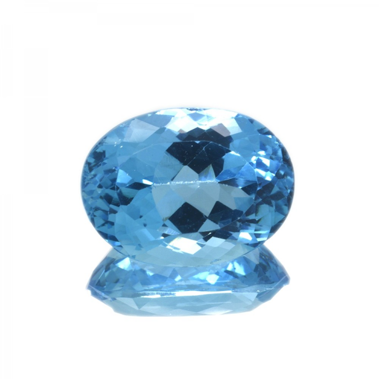 22,56 ct  Topacio Azul Talla Oval