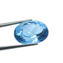 22,56 ct  Topacio Azul Talla Oval