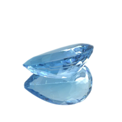 16,62 ct Topaze Bleu Taille Poire