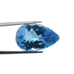 16,62 ct  Topacio Azul Talla Pera