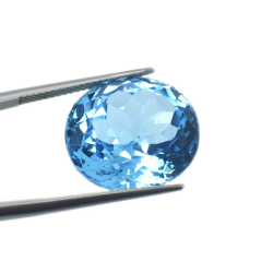 23,75 ct  Topacio Azul Talla Oval