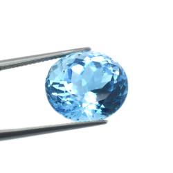 19,24 ct  Topacio Azul Talla Oval