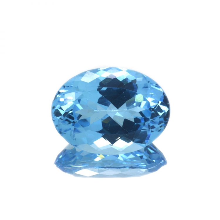 22,02 ct  Topacio Azul Talla Oval