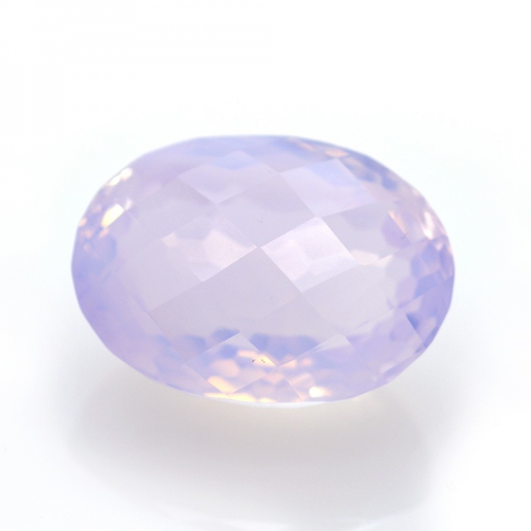 21,63 ct Ametista Lavanda in Faccettato Ovale Scachiera 20,32x15,18mm