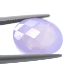 15,08ct Lavender Amethyst Oval Cut with Chessboard 16,87x14,15mm