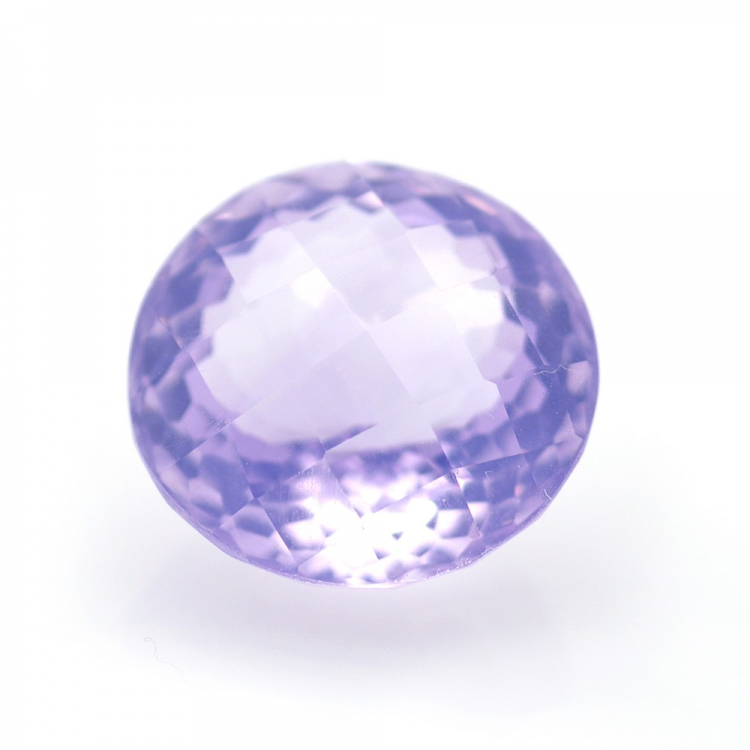 11,69ct Lavender Amethyst Round Cut with Chessboard 14,70x14,62mm