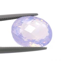 16,13 ct Lavendel-Amethyst Oval Schnitt mit Schachbrett 18,34x14,32mm