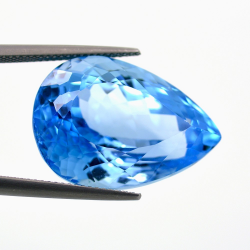 41,03 ct Schweizer Blau Topas Birne Schnitt