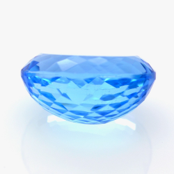 41,52 ct Topacio Azul Suizo Talla Ovalada