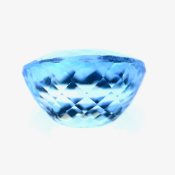 32,34 ct Topazio Blu Svizzero in Facetatto Ovale