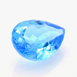 31,59 ct Topaze Bleu Suisse Taille Poire