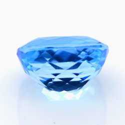 31,84 ct Topacio Azul Suizo Talla Cojín