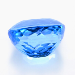 35,38 ct Topacio Azul Suizo Talla Cojín