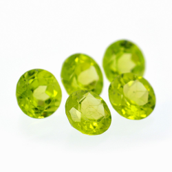 Peridoto 7 mm Talla Redonda