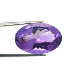 17.01ct Amethyst Oval Cut 21.55x14.44mm