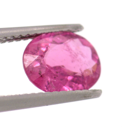 1,48 ct rosa Turmalin im Ovalschliff 8,67 x 6,72 mm