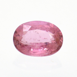 1.16ct Tourmaline Rose Taille Ovale 7.54x5.67mm