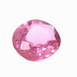 0,93 ct rosa Turmalin im Ovalschliff 7,35 x 5,85 mm