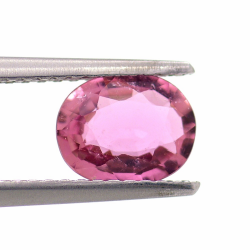 0.93ct Pink Tourmaline Oval Cut 7.35x5.85mm