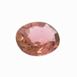 1.10 ct Tourmaline Rose Taille Ovale 7.79x6.07mm