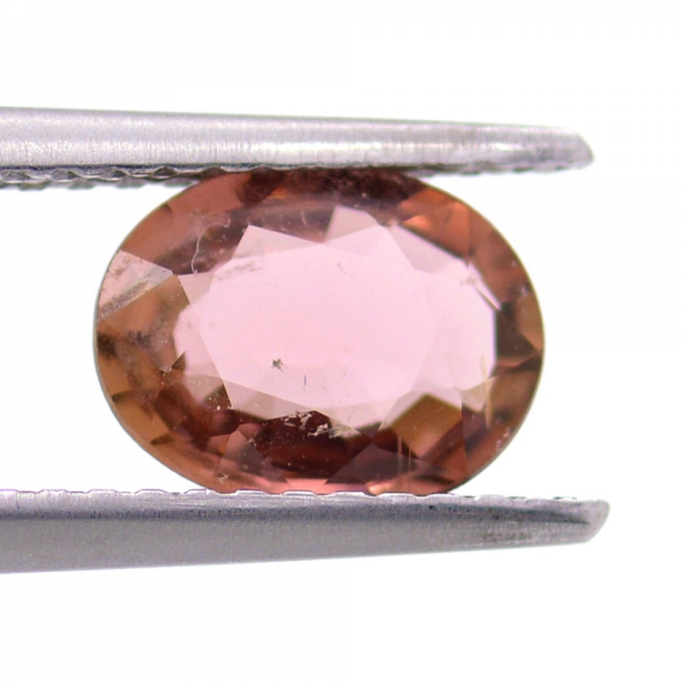 1.10 ct Tourmaline Rose Taille Ovale 7.79x6.07mm