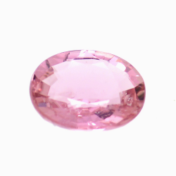 1.65ct Tourmaline Rose Taille Ovale 8.57x6.75mm