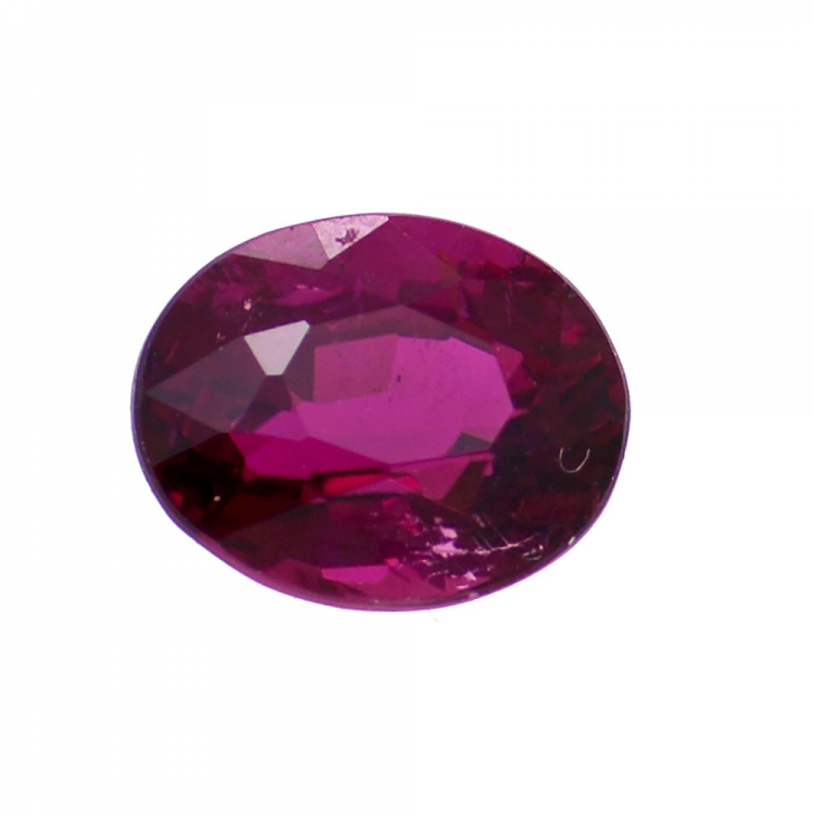 1.26 ct Tourmaline Rose Taille Ovale 6.95x5.67mm