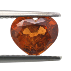 1.88ct Spessartine Garnet Heart Cut