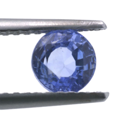 0,91ct. Blauer Saphir im Ovalschliff, 5,22 x 3,66 mm