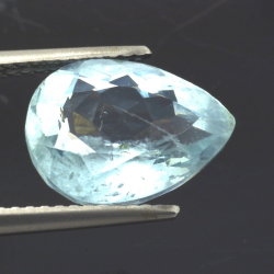 3.95ct Aquamarin Birne Schnitt