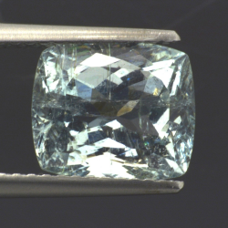 3.78ct Aquamarin Kissen Schnitt