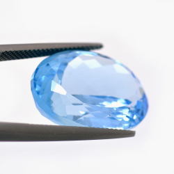 34.63ct Blau Topas Oval Schnitt