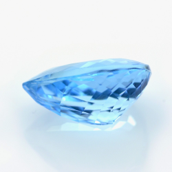 23.91ct Topaze Bleu Taille Poire