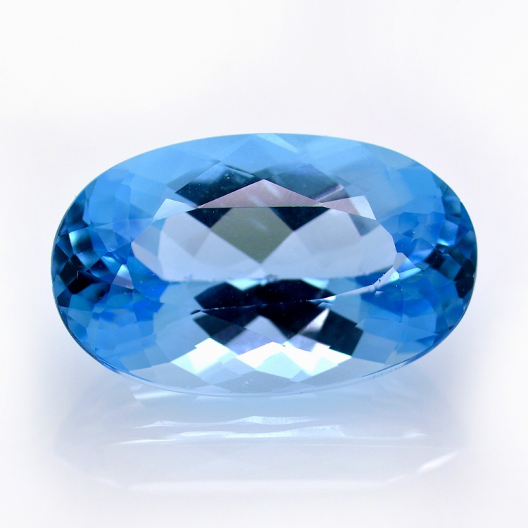 24.51ct Topacio Azul Talla Ovalada