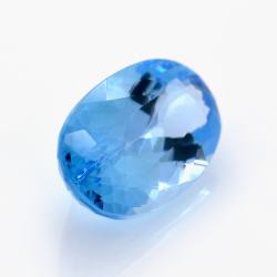 24.51ct Topacio Azul Talla Ovalada