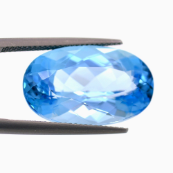 24.51ct Topacio Azul Talla Ovalada