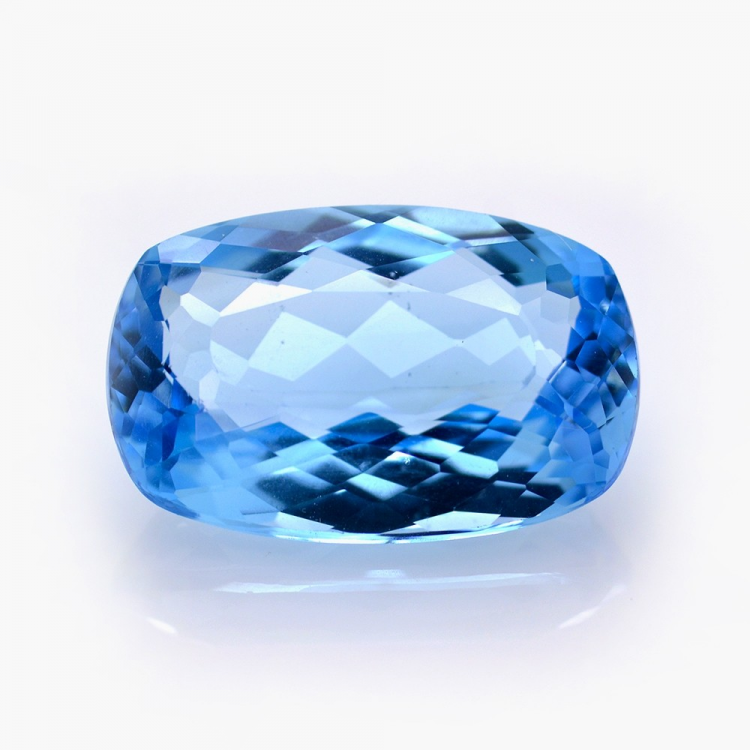 26.09ct Topacio Azul Talla Cojín