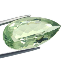 27.42ct Amatista Prasiolita Verde Talla Pera 28.4x15.5