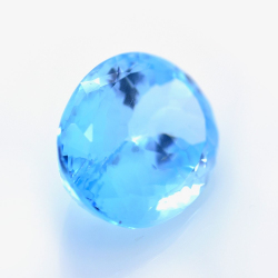 37.97ct Topacio Azul Talla Ovalada