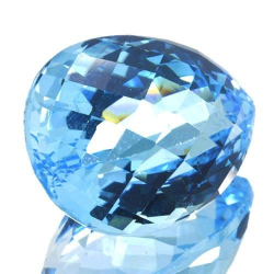 22.26ct.Blue Topaz Pear Cut