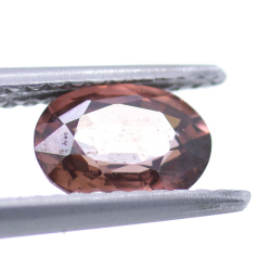 1.28ct Zircón Rosa Talla Ovalada