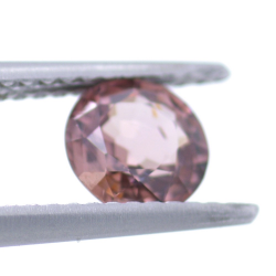 1.21ct Zircón Rosa Talla Redonda