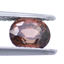 1.34ct Zircón Rosa Talla Ovalada