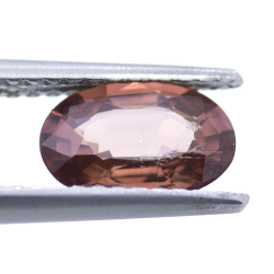 1.32ct Zircón Rosa Talla Ovalada