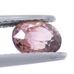 1.08ct Zircón Rosa Talla Ovalada