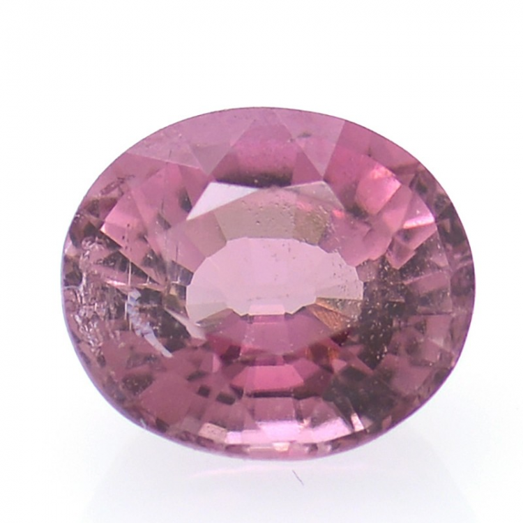 1.06ct Tourmaline Rose Taille Ovale 6.65x5.77mm